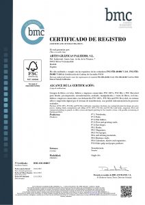 Certificado FSC de BMC